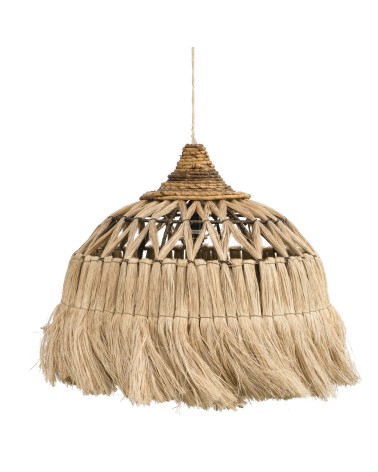 NATURAL ABACA CEILING LIGHT